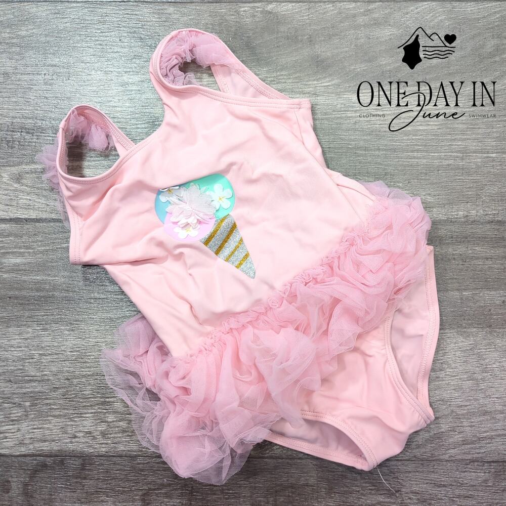 Aleumdr Ice Cream Tutu One Piece Swimsuit Size 4T